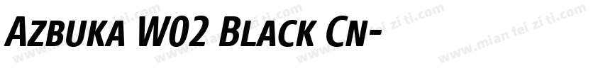 Azbuka W02 Black Cn字体转换